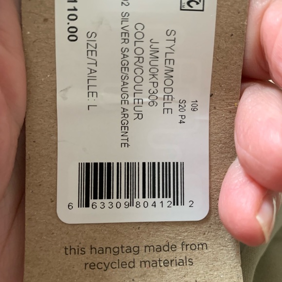 B New York woman’s baggy pants Silver/Sage New size large - Picture 8 of 10